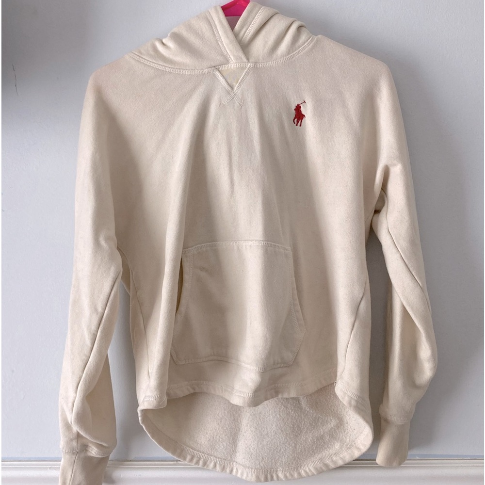 “Ralph Lauren” Size (L) 12/14 Cream Hoodie
